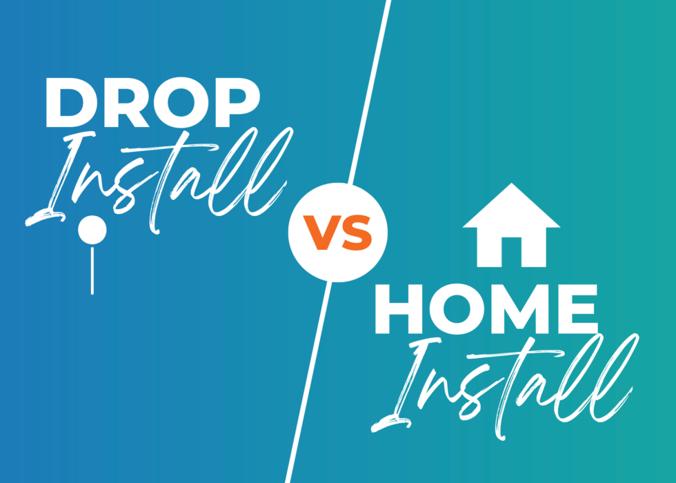 Drop install vs Home Install text