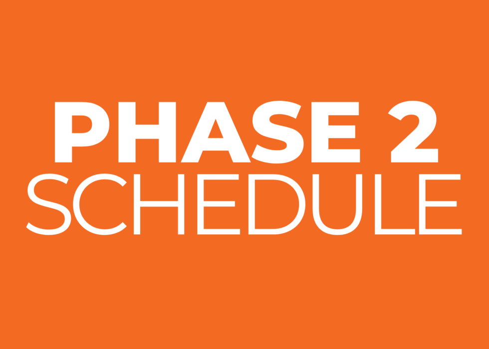 Phase 2 schedule text
